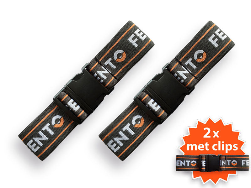 Fento Set elastieken met Clip voor Fento Kniebeschermer 200 en 200 Pro / ORIGINAL